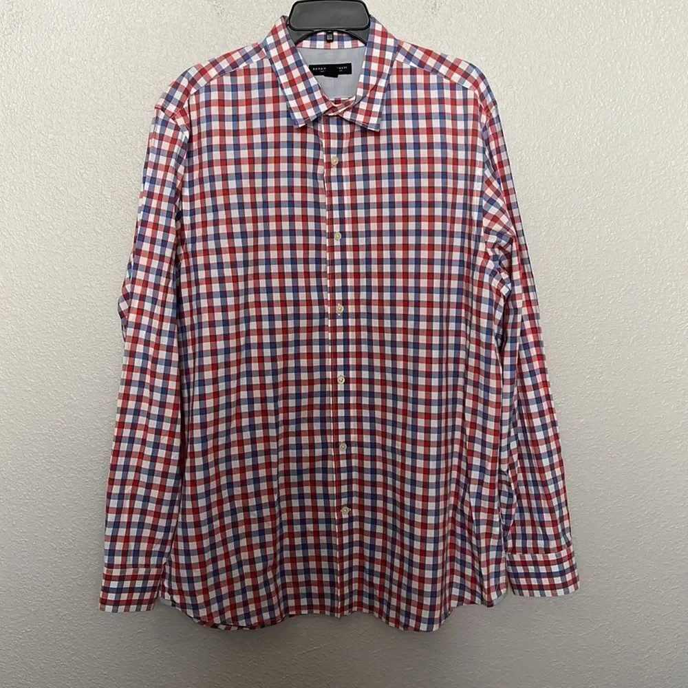 Banana Republic Soft Wash Plaid Shirt Size XL